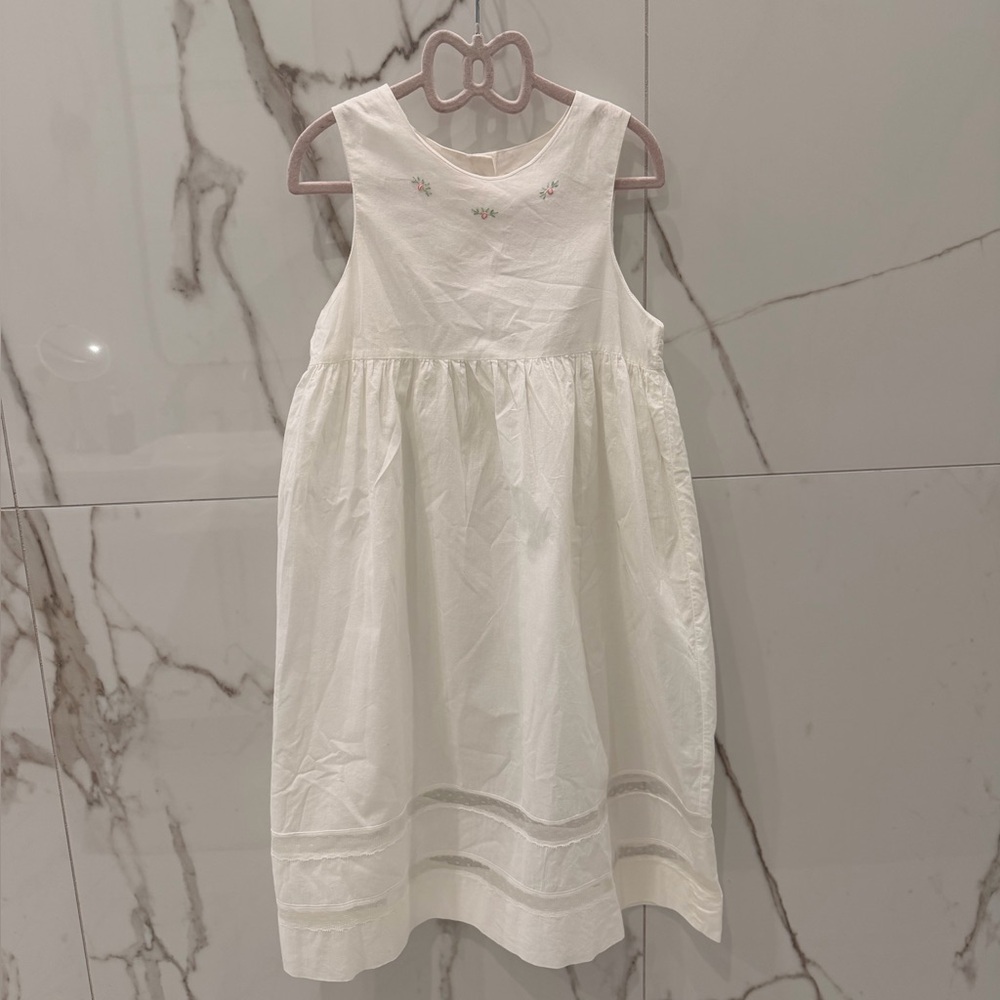 Vintage Strasburg Traditional Easter Dress Sleeveless Embroidered Long Dress 6